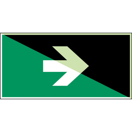 Glowinthedark safety sign