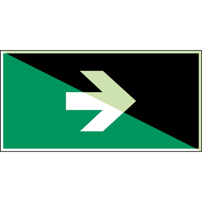 Glowinthedark safety sign