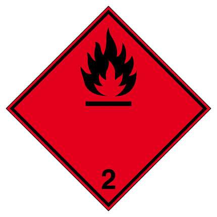 Transport Sign  ADR 21a  Flammable gas