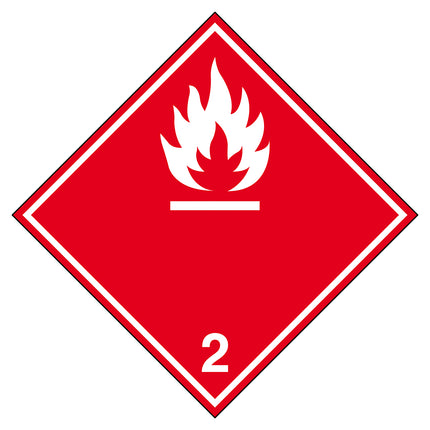 Transport Sign  ADR 21b  Flammable gas