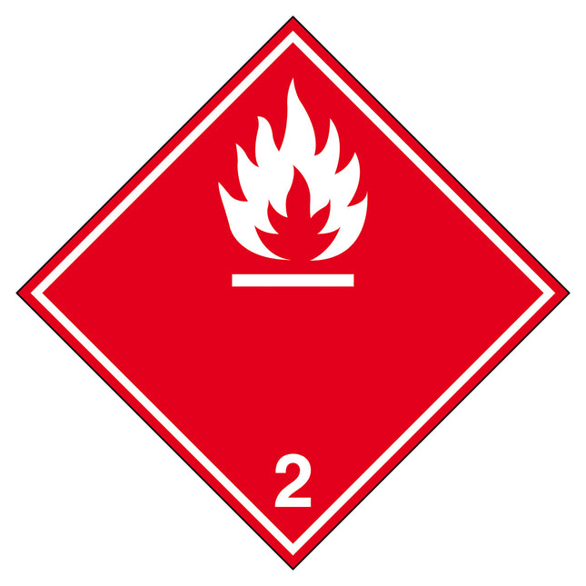 Transport Sign  ADR 21b  Flammable gas