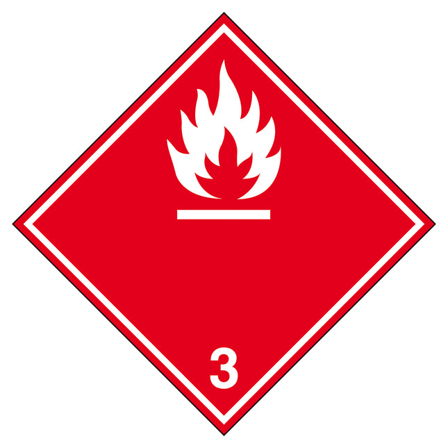 Transport Sign  ADR 3B  Flammable liquid