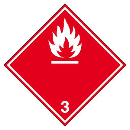 Transport Sign  ADR 3B  Flammable liquid