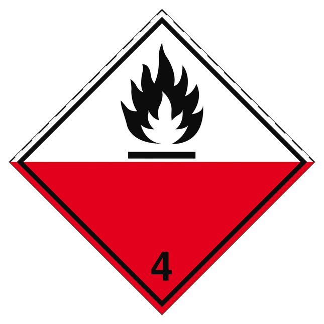 Transport Sign  ADR 42  Spontaneous ignition
