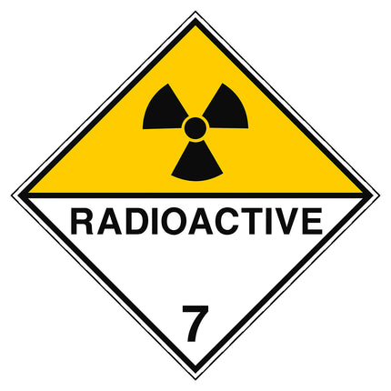 Transport Sign  ADR 7DA  Radioactive 7DA