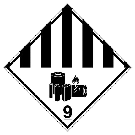 Transport Sign ADR 9A  Lithium Battery Mark