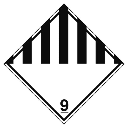 Transport Sign  ADR 9  Dangerous substance