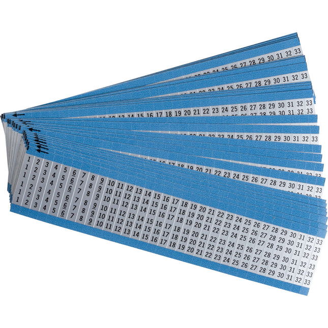 Consecutive Numbers aluminium Wire Markers