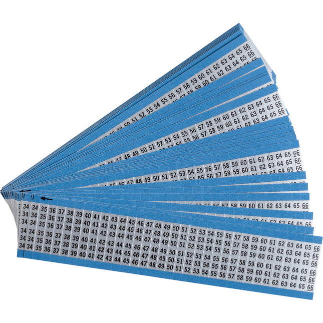 Consecutive Numbers aluminium Wire Markers