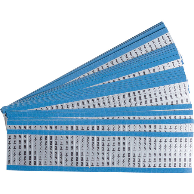 Numerical Legend aluminium Wire Marking Cards