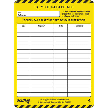 ATV Tag Kit