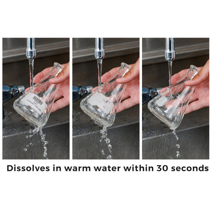 Continuous Material Dispenser with Liner Remover and Water Dissolvable Labels Kit