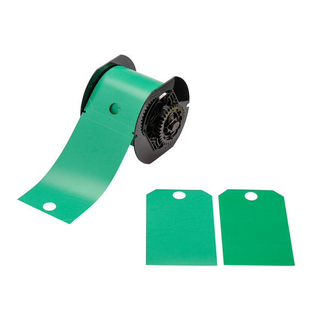 Safety Tags  Polyester Printable Blank for B30 Printers  Green