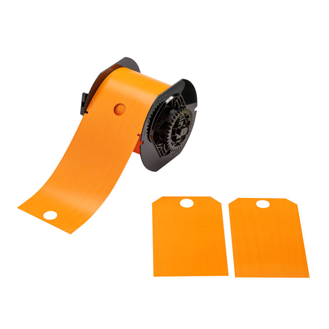 Safety Tags  Polyester Printable Blank for B30 Printers  Orange