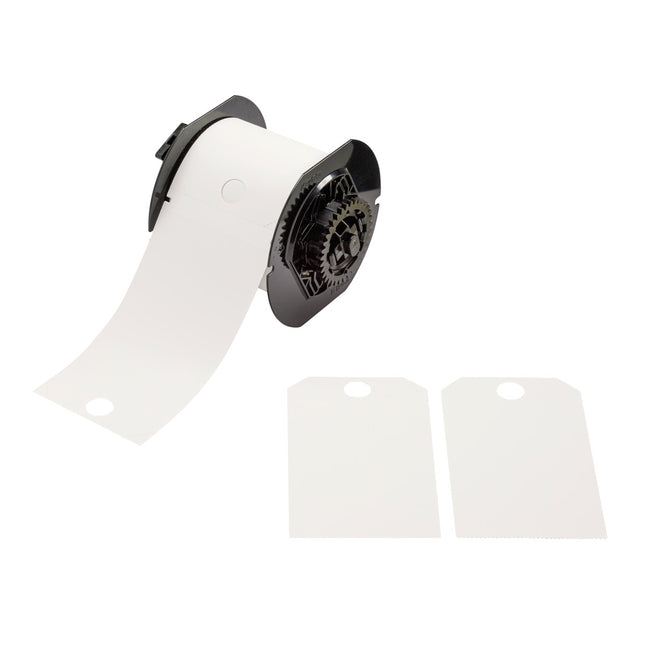 Safety Tags  Polyester Printable Blank for B30 Printers  White
