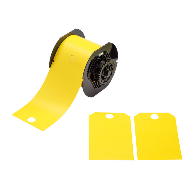 Safety Tags  Polyester Printable Blank for B30 Printers  Yellow