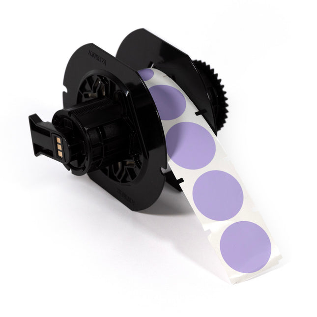 Inspection date label 25 mm Purple