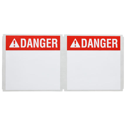 B33 Series High Adhesion Glossy Polyester Preprinted Danger Labels