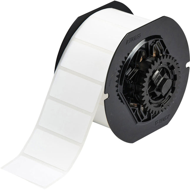 B33 Series Flexible White Polyester with Permanent Rubberbased Adhesive Labels