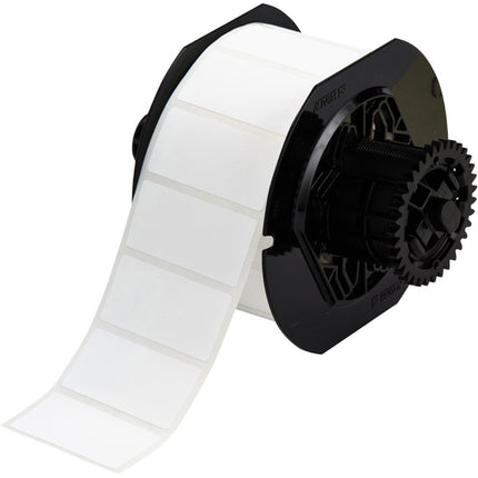 B33 Series Matt White Polyester Labels with min 25 recycled content