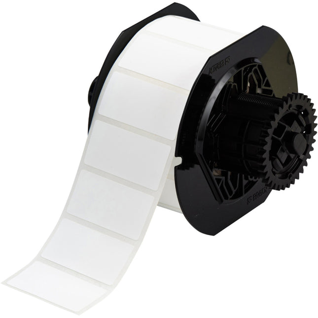 B33 Series Matt White Polyester Labels with min 25 recycled content