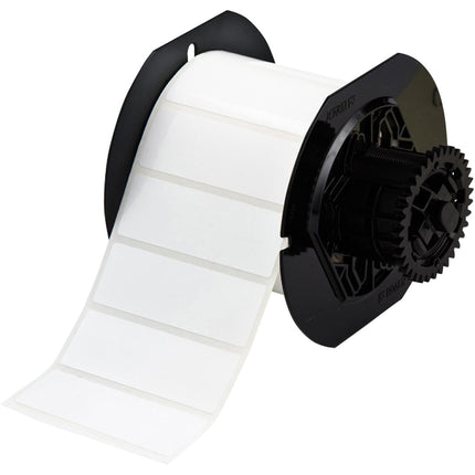 B33 Series Flexible White Polyester with Permanent Rubberbased Adhesive Labels