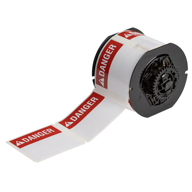 B33 Series High Adhesion Glossy Polyester Preprinted Danger Labels