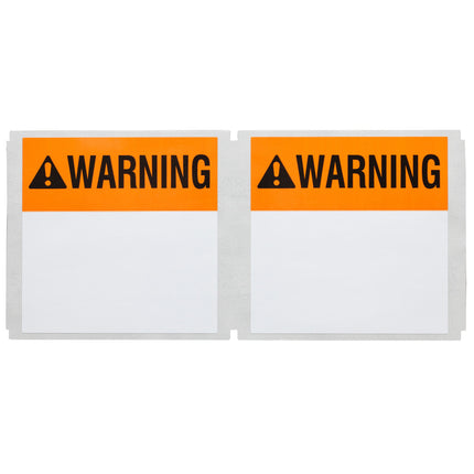 B33 Series High Adhesion Glossy Polyester Preprinted Warning Labels