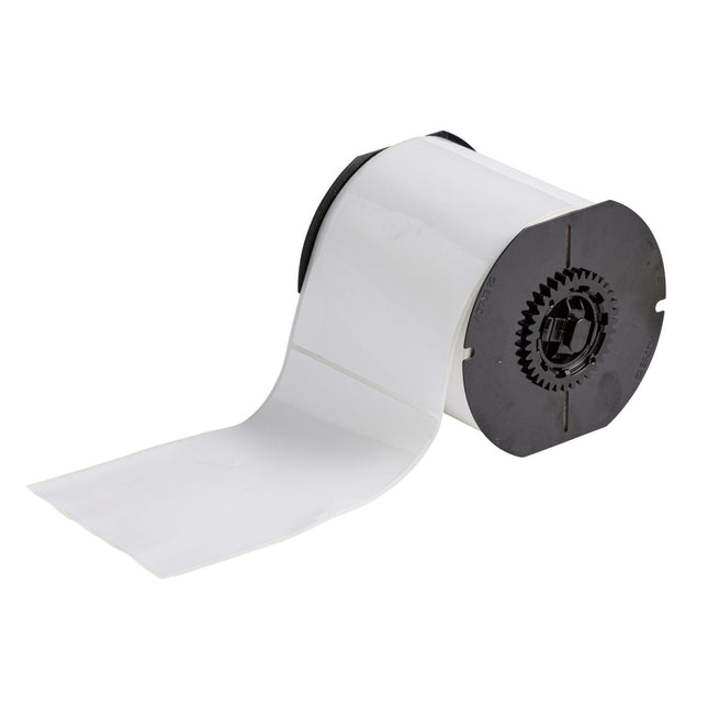 B33 Series Glossy White Polyester Component and Barcode Labels