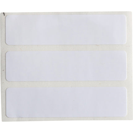 B33 Series Matt White Polyester Labels with min 25 recycled content