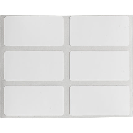 B33 Series Matt White Polyester Labels with min 25 recycled content