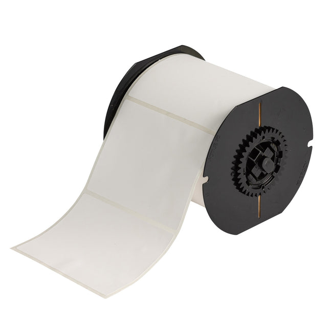 B33 Series Matt White Polyester Labels with min 25 recycled content
