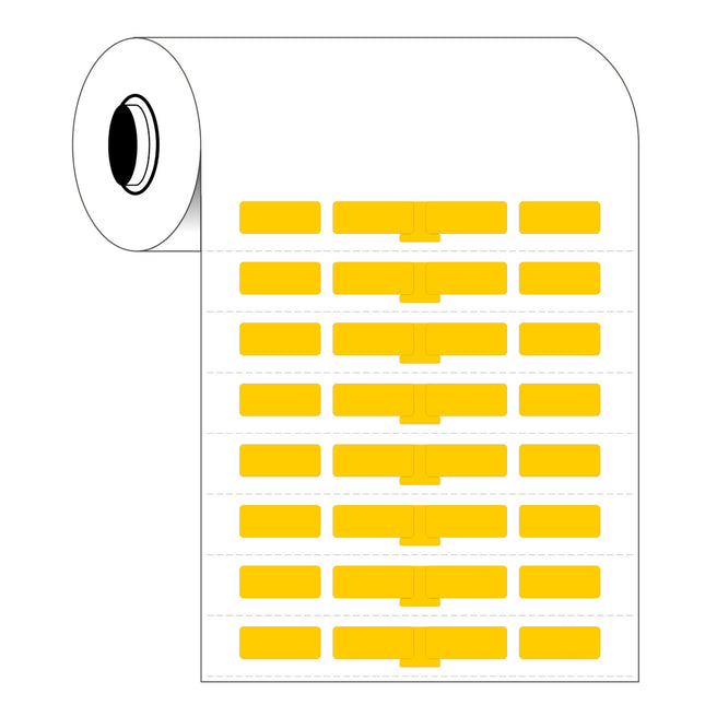B33 Series Glossy Yellow Polyester Component and Barcode Labels