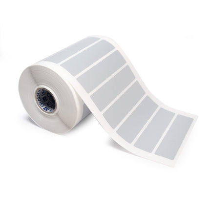 25 mm Small Core Matt Metallised Polyester Labels