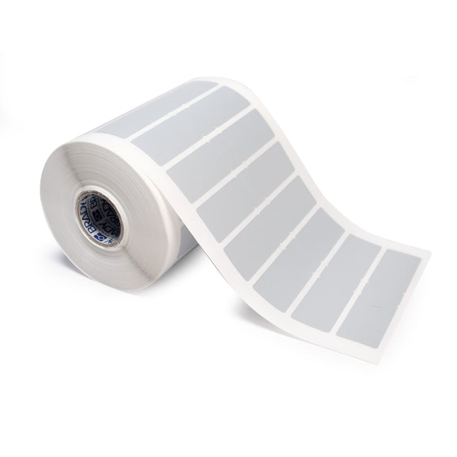 25 mm Small Core Matt Metallised Polyester Labels