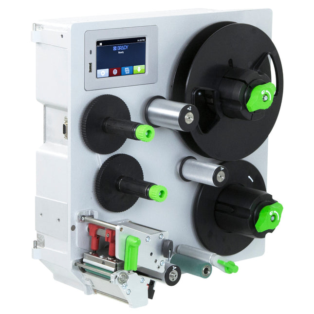 A8500 Print  Apply 600 dpi  for up to 50mm wide consumables to be combined with left applicator