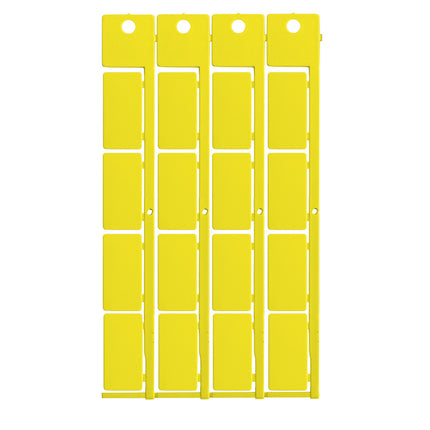 Terminal block tag CABUR CBD CBC 5X10 yellow