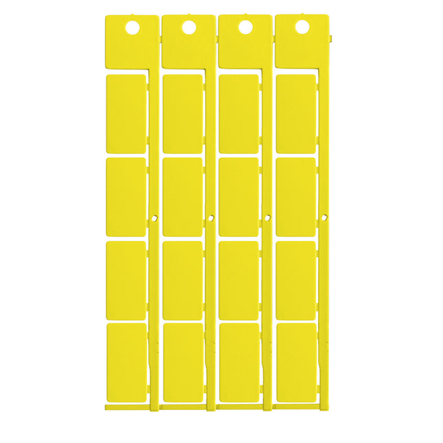 Terminal block tag CABUR CBD CBC 5X10 yellow