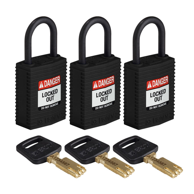 SafeKey Compact Nylon Lockout Padlocks