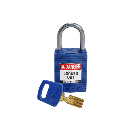 SafeKey Compact Nylon Lockout Padlocks with Alumium Shackle