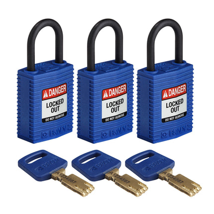 SafeKey Compact Nylon Lockout Padlocks