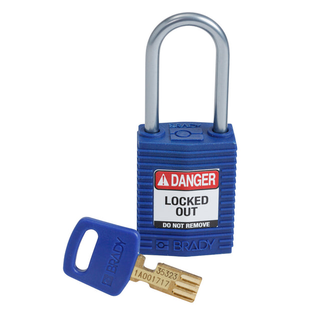 SafeKey Compact Nylon Lockout Padlocks with Alumium Shackle
