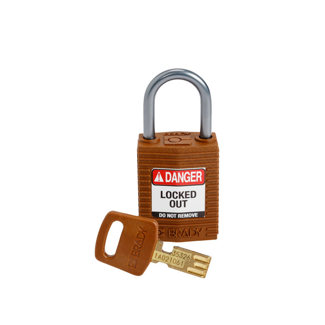 SafeKey Compact Nylon Lockout Padlocks with Alumium Shackle