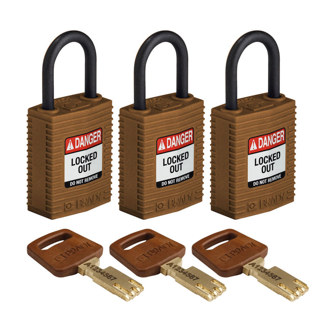 SafeKey Compact Nylon Lockout Padlocks