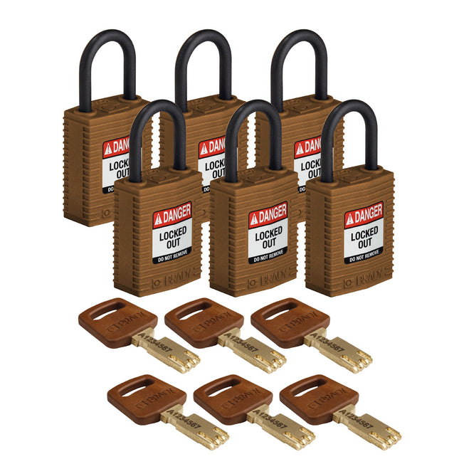 SafeKey Compact Nylon Lockout Padlocks