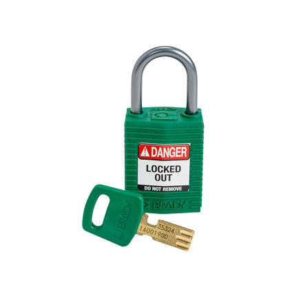 SafeKey Compact Nylon Lockout Padlocks with Alumium Shackle
