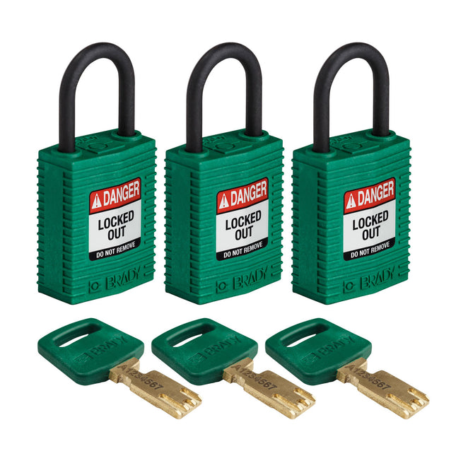 SafeKey Compact Nylon Lockout Padlocks