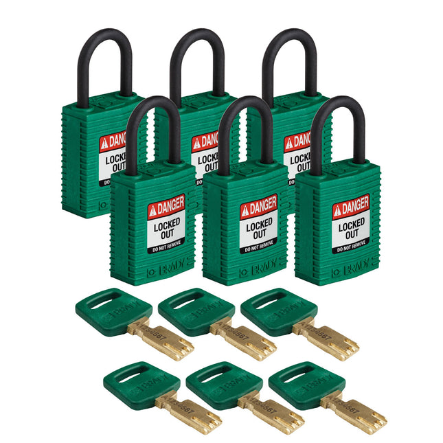 SafeKey Compact Nylon Lockout Padlocks