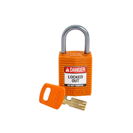SafeKey Compact Nylon Lockout Padlocks with Alumium Shackle