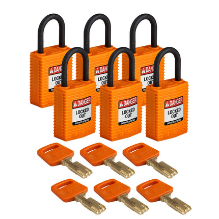 SafeKey Compact Nylon Lockout Padlocks
